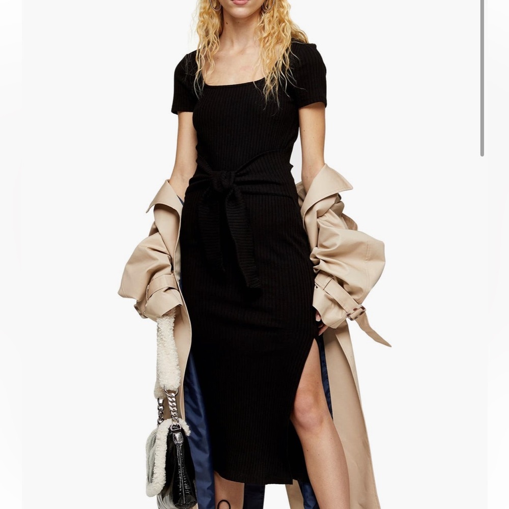 Topshop Black Maxi Dress